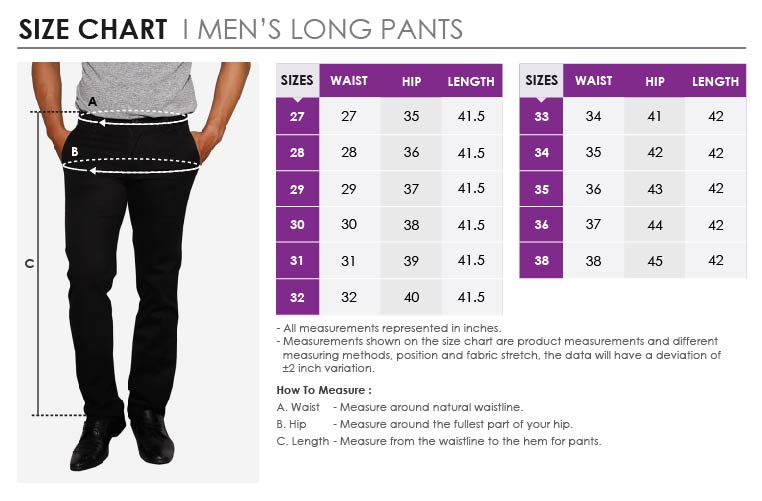 Men's Long Pants / Seluar Panjang Lelaki Dewasa | eHari